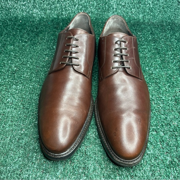Bally Shoes Size 11.5 Brown Calf Leather Oxfords Made in Switzerland - Excellent main image 8